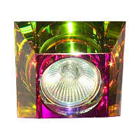 Светильник потолочный, MR16 G5.3 с многоцветным стеклом, хром, C2023CT 19681