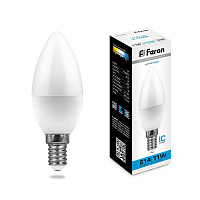 Лампа светодиодная Feron LB-770 Свеча E14 11W 6400K 25943