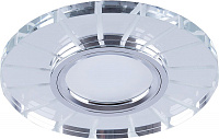 Светильник встраиваемый с LED подсветкой Feron CD982 потолочный MR16 G5.3 прозрачный, хром 32439
