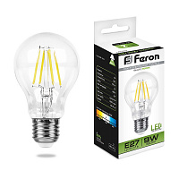 Лампа светодиодная Feron LB-63 Шар E27 9W 4000K 25632