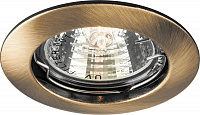 Светильник встраиваемый Feron DL307 потолочный MR16 G5.3 античное золото 15210