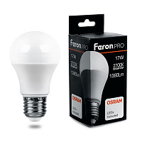 Лампа светодиодная Feron.PRO LB-1017 Шар E27 17W 2700K 38038