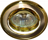 Светильник встраиваемый Feron 301T-MR16 потолочный MR16 G5.3 титан-золото 17534