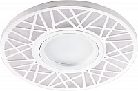 Светильник встраиваемый с LED подсветкой Feron CD991 потолочный MR16 G5.3 белый 32675