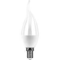 Лампа светодиодная SAFFIT SBC3713 Свеча на ветру E14 13W 6400K 55175