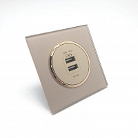 SEU1- USB 2A + 1A- Copper