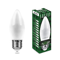 Лампа светодиодная SAFFIT SBC3707 Свеча E27 7W 2700K 55032