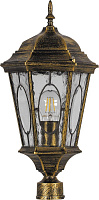 Светильник садово-парковый Feron PL162 шестигранный на столб 60W E27 230V, черное золото 11329