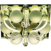 Светильник потолочный,JCD9 35W G9, прозрачный,желтый, СD2535 (с лампой) 28234