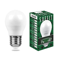 Лампа светодиодная SAFFIT SBG4507 Шарик E27 7W 6400K 55124
