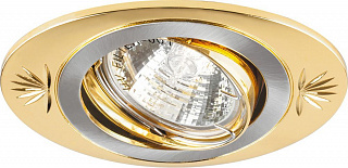 Светильник встраиваемый Feron DL250 потолочный MR16 G5.3 титан-золото 17907
