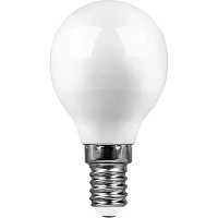 Лампа светодиодная SAFFIT SBG4513 Шарик E14 13W 6400K 55159